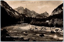 Gesause Austria Reichenstein Mountains River Scenic View 1931 RPPC Postcard