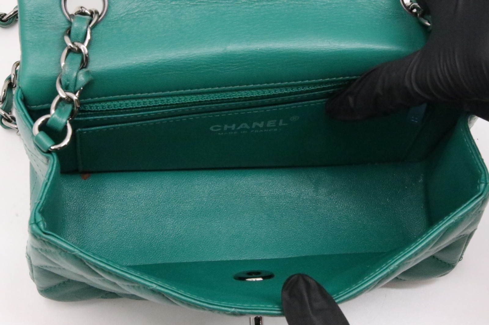 Chanel Mini Rectangular Quilted Lambskin Flap Bag… - image 9