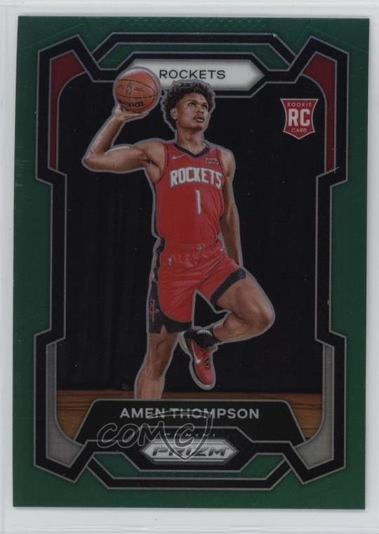 2023-24 Panini Prizm Green Prizm Amen Thompson #150 1mv7