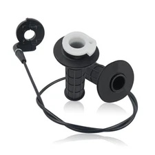 Throttle Cable Kit,Motorcycle Handlebar Grips with Twist Throttle & 47" 