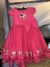 Mini Mouse Tea Party Dress Up Bow Big Ruffles  Pink 5-6 Tutu