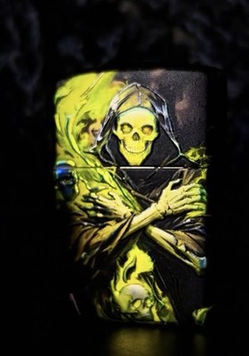 RARE Zippo Armor lighter skeleton devil 6/10 Limited Edition With Exclusive box