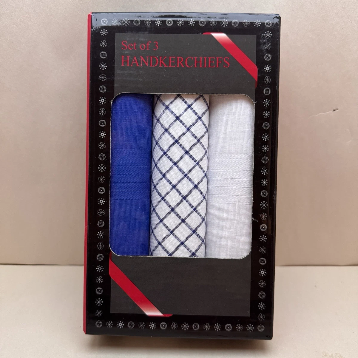 Lot of 5 Vintage Mens Handkerchief Boxes NIB Deadstock Pierre Cardin Paris Ketch