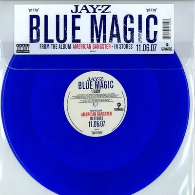 Jay-Z Blue Magic BLUE TRANSPARENT VINYL Vinyl Single 12inch Roc-A-fella