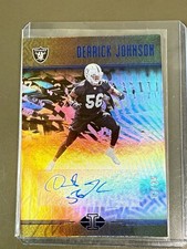 2018 Illusions Derrick Johnson #20 Veteran Signs Blue Auto Raiders /25