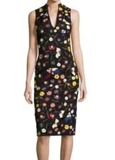 Alice + Olivia Embroidered Dress Floral Birds Flowers Whimsigothic Sz 2 (V5