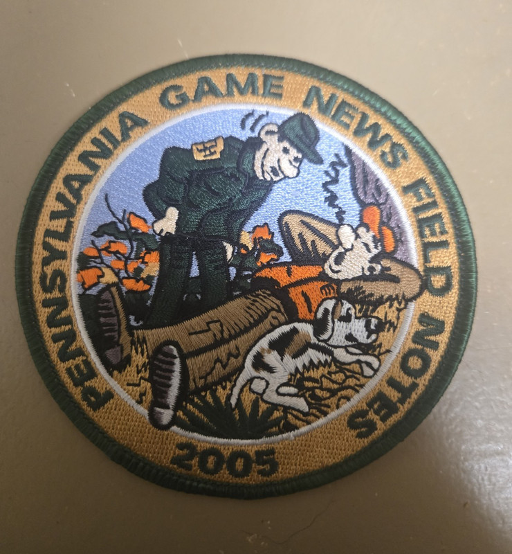 Pennsylvania Game News Field Notes 2005 Embroidered Patch - Pennsylvania