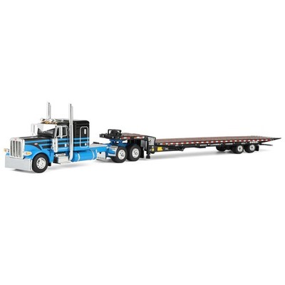 DCP 1/64 Peterbilt 389 Flat Top Landoll 440B-50CA Traveling Axle Trailer 60-2190