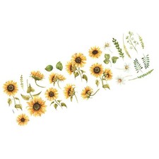  Autoadesivo Con Girasoli Per Muro Adesivi Murali Floreali Soggiorno