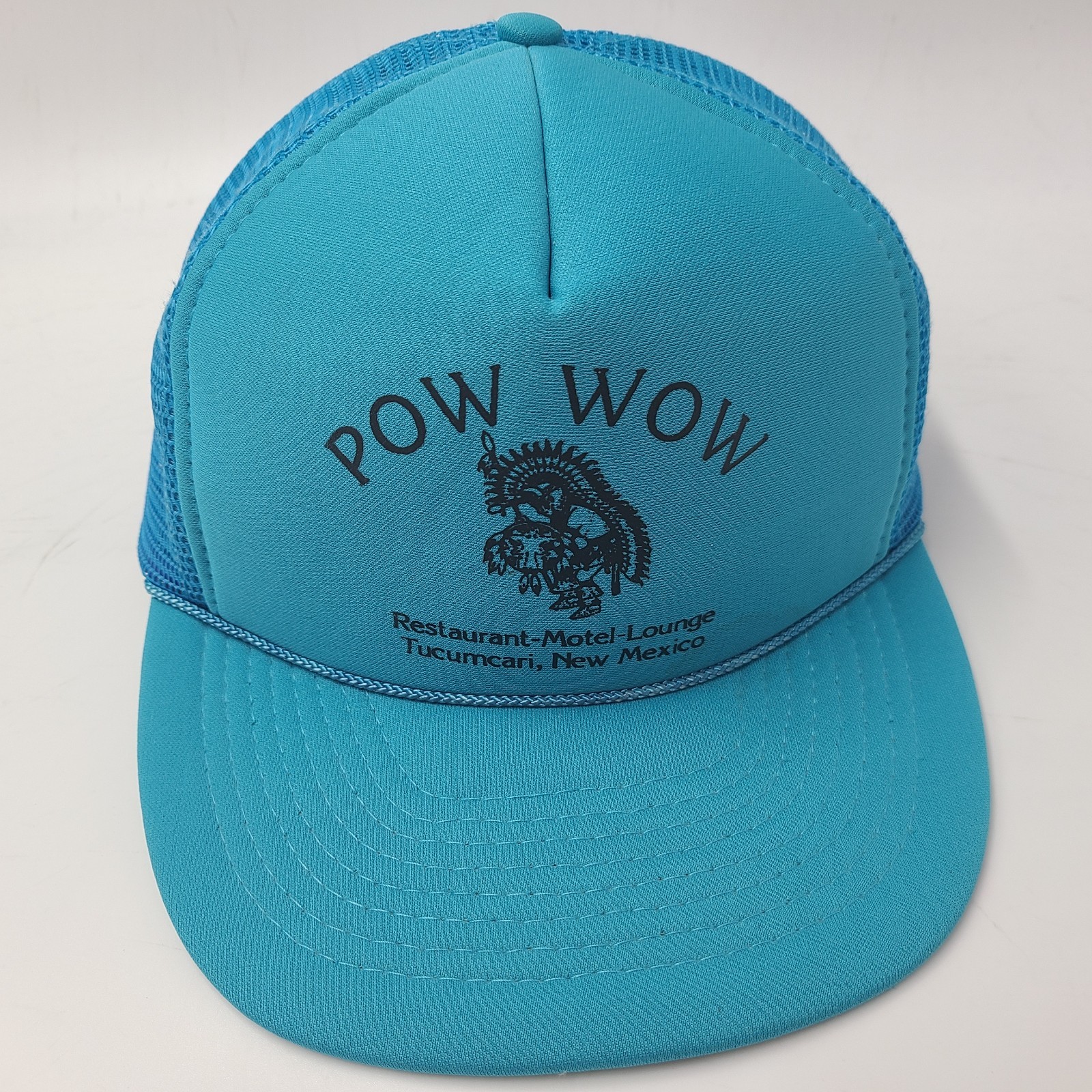 Vintage Pow Wow Trucker Hat Snapback Mesh Tucumcari New Mexico Native American