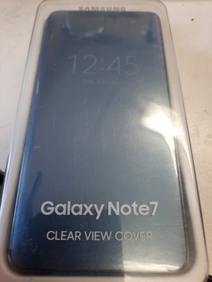 Samsung Clear View Cover Tasche Blau Für Samsung Galaxy Note 7