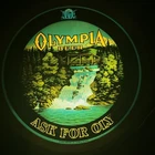 Olympia Beer lighted motion sign VINTAGE- Round Beer Barrel Look