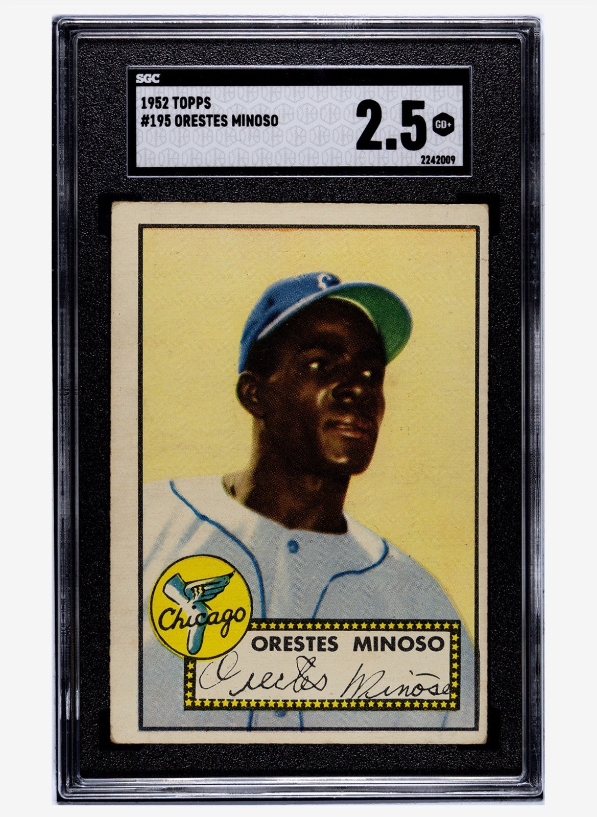 1952 Topps - Minnie Minoso #195 (RC) Hof Rookie SGC 2.5 Vivid