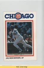 1986 Gatorade Chicago Cubs Bob Dernier #20 READ 2u3