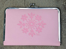 Pink Photo Album. 4 x 6" Clasping Wallet For Purse. Karen Neuburger K  N