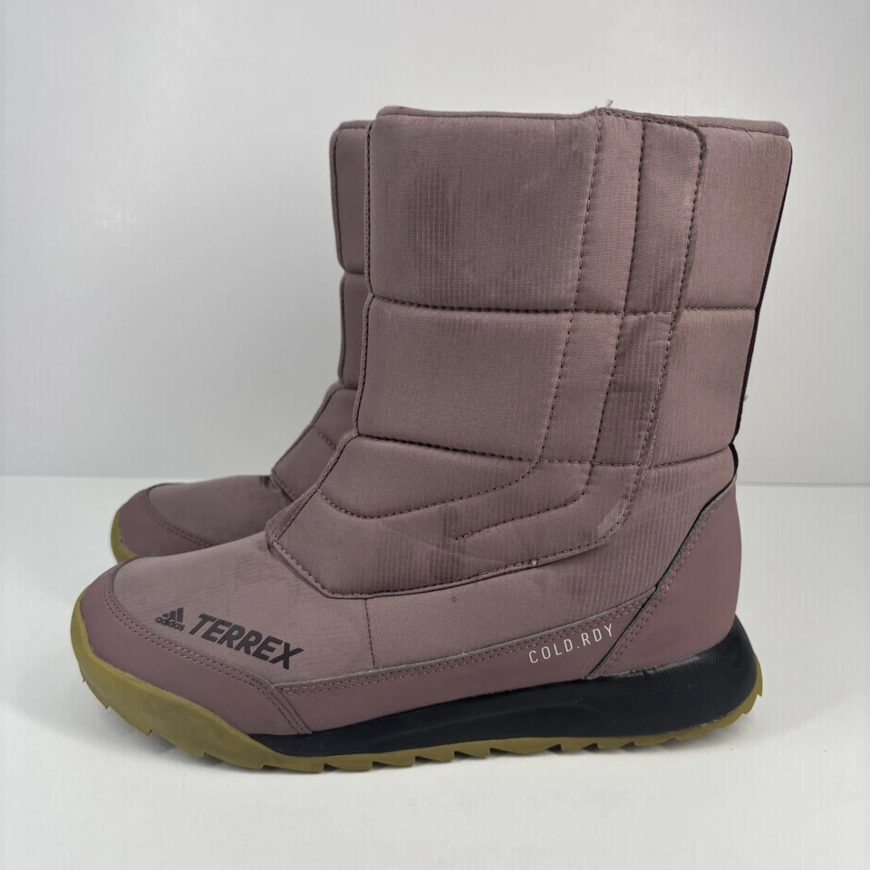 Adidas Terrex Choleah COLD.RDY Women’s 7.5 Mauve Insulated Slip-On Hiking Boots - Image 3 of 4