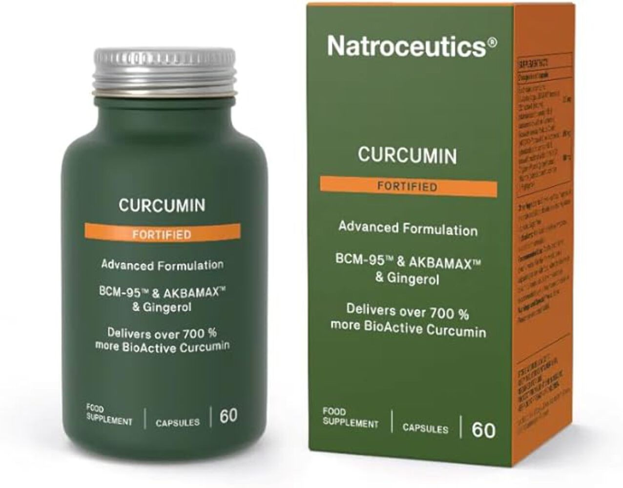Natroceutics Curcumin Complex - BCM-95® & Gingerol - 60 Capsules