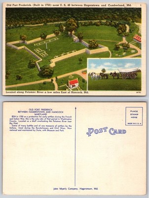 Old Fort Frederick Hancock Maryland Postcard