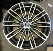 BMW 19 inch 5 SERIES REAR ALLOY WHEEL 664M DIAMOND CUT 9J 7855084 GENUINE