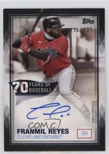 2021 Topps 70 Years of Baseball Series 2 Black 111/199 Franmil Reyes Auto 1k5