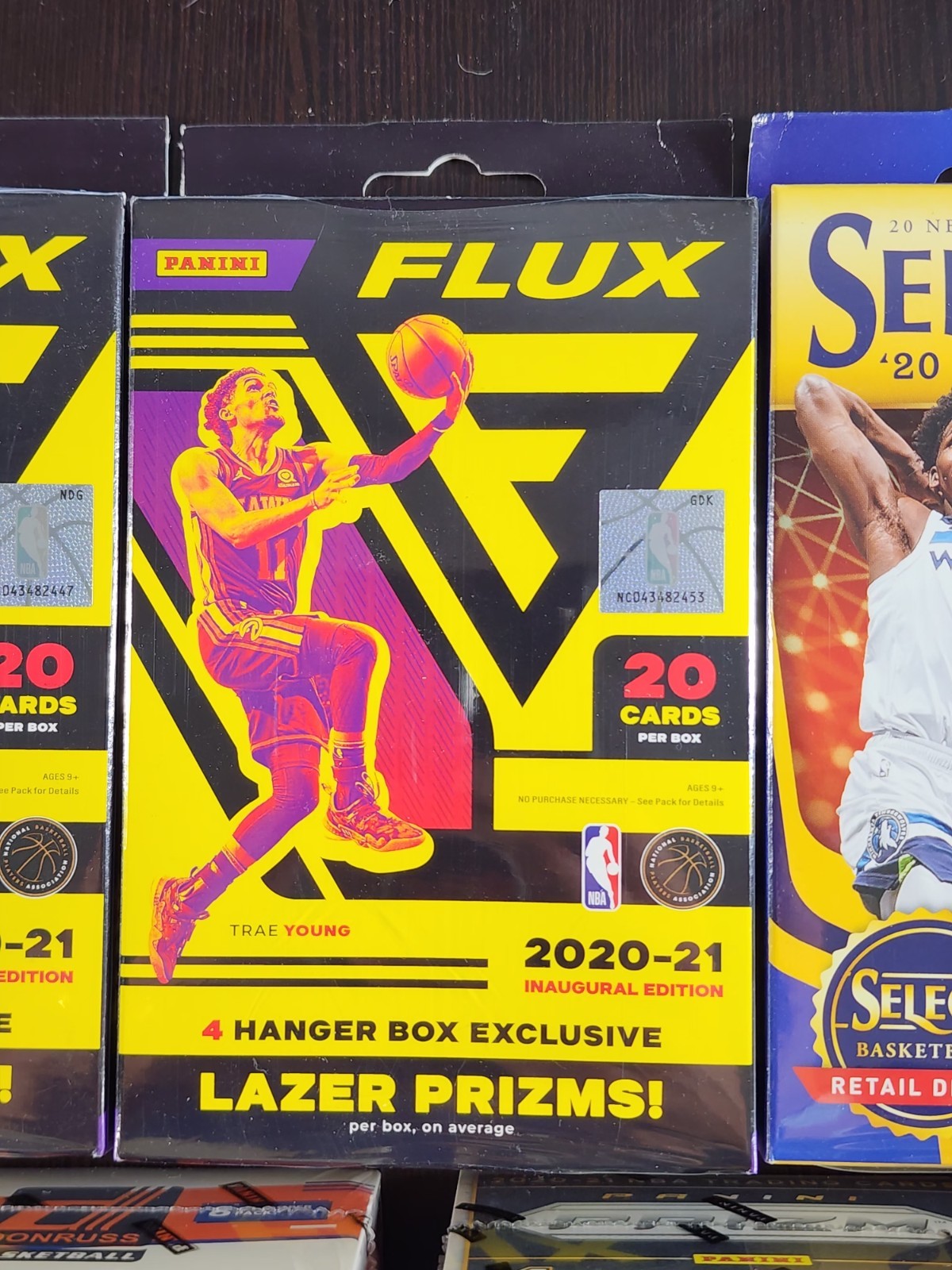 (5) Box Lot Basketball 2020 Select Prizm Donruss Blaster Rare Auto Sealed Packs view 3