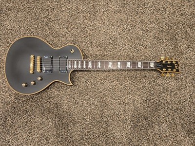 ESP LTD EC-1000 Deluxe Electric Guitar, Ebony Fingerboard, Black