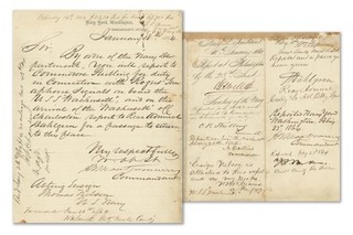 John A. Dahlgren & Gideon Welles – Civil War Naval Document – 1864 USS Wachusett