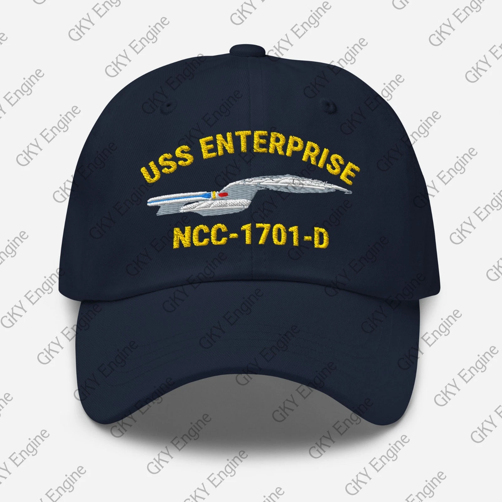 USS Enterprise NCC-1701-D Dad Hat Embroidered Ship Hat st tng