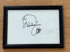 Otto Waalkes Ottifanten Zeichnung Autogramm original signiert im Rahmen