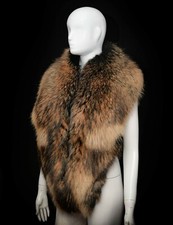 Massive Essential Finn Raccoon Handmade Men's Wrap Collar Scarf Stole Boa