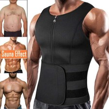 Men Waist Trainer Vest Sauna Shirt for Weight Loss Slimming Body Shaper Tank Top