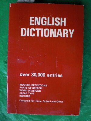 ENGLISH DICTIONARY over 30,000 ENTRIES  B344   FREEPOST