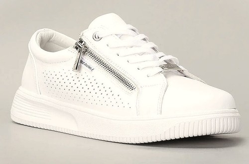Le Sansa Naked Arches Leather Zip Lace Arch Support Shoe Noble 2 White Tan Black - Picture 7 of 14