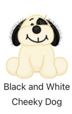 Webkinz Classic Black and White Cheeky Dog CODE ONLY