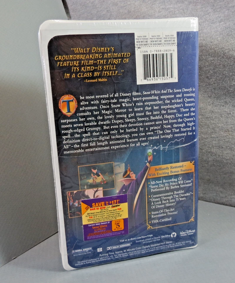 Walt Disney's Snow White and The Seven Dwarfs Platinum Edition New NOS Sealed - Image 4 of 4