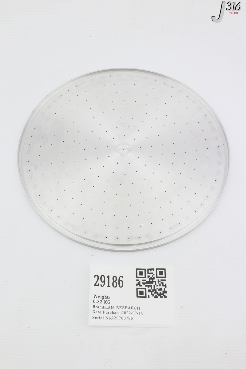 29186 LAM RESEARCH BAFFLE PLATE 8'' 715-011913-083-H-1011232-AUK