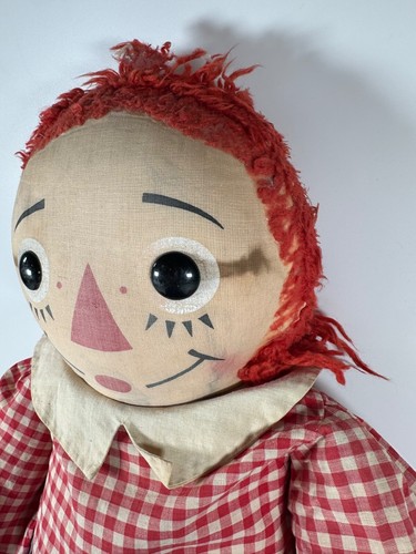 Vintage Raggedy Andy Doll 30" Knickerbocker Joy of a Toy Tag - Picture 3 of 15