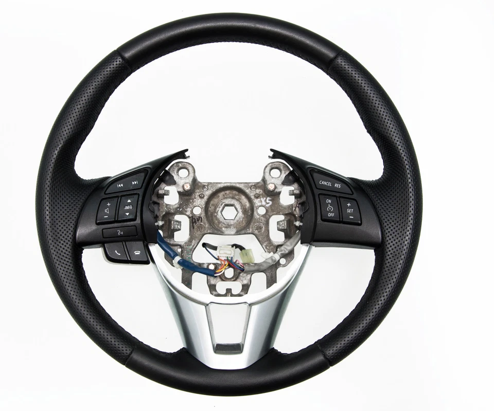 Lenkrad beziehen mit Leder für Mazda CX-5 Bj.2012-2017 NEU LEDER PFI car styling - Bild 3 von 4