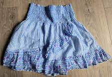 NWOT 148 Vineyard Vines Border Print Smocked Ruffle Skirt Size S