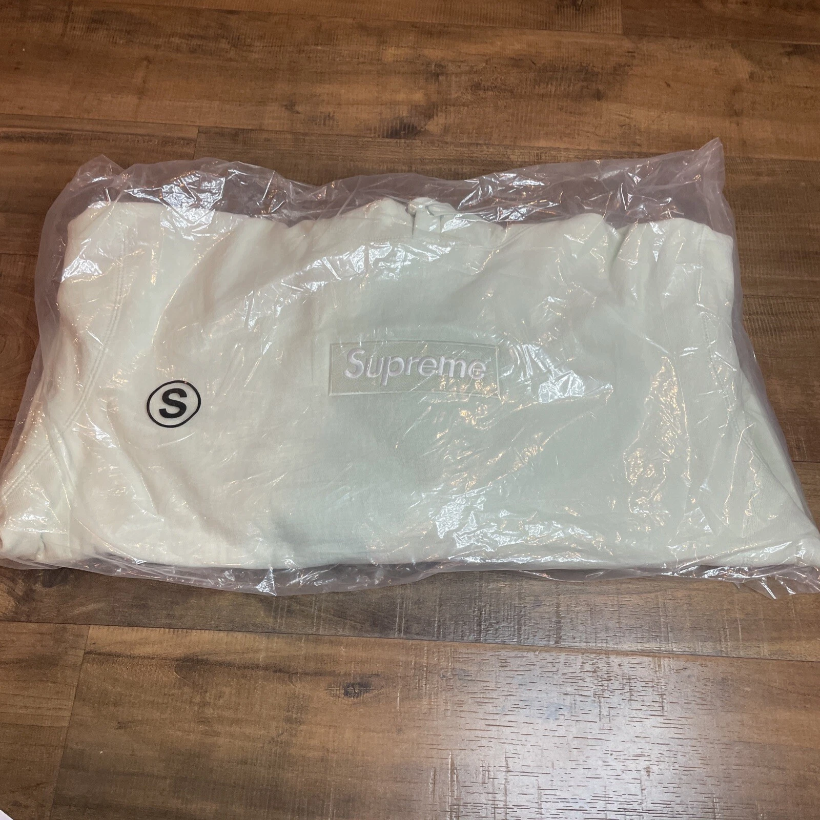 Sweat à capuche Supreme Box Logo F23 2023 VERT CLAIR flambant neuf * EN MAIN* Taille Petite