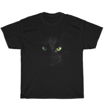 Black Cat Face Kitten Pet Animal Lover Owner T-Shirt Unisex Funny Tee Gift NEW