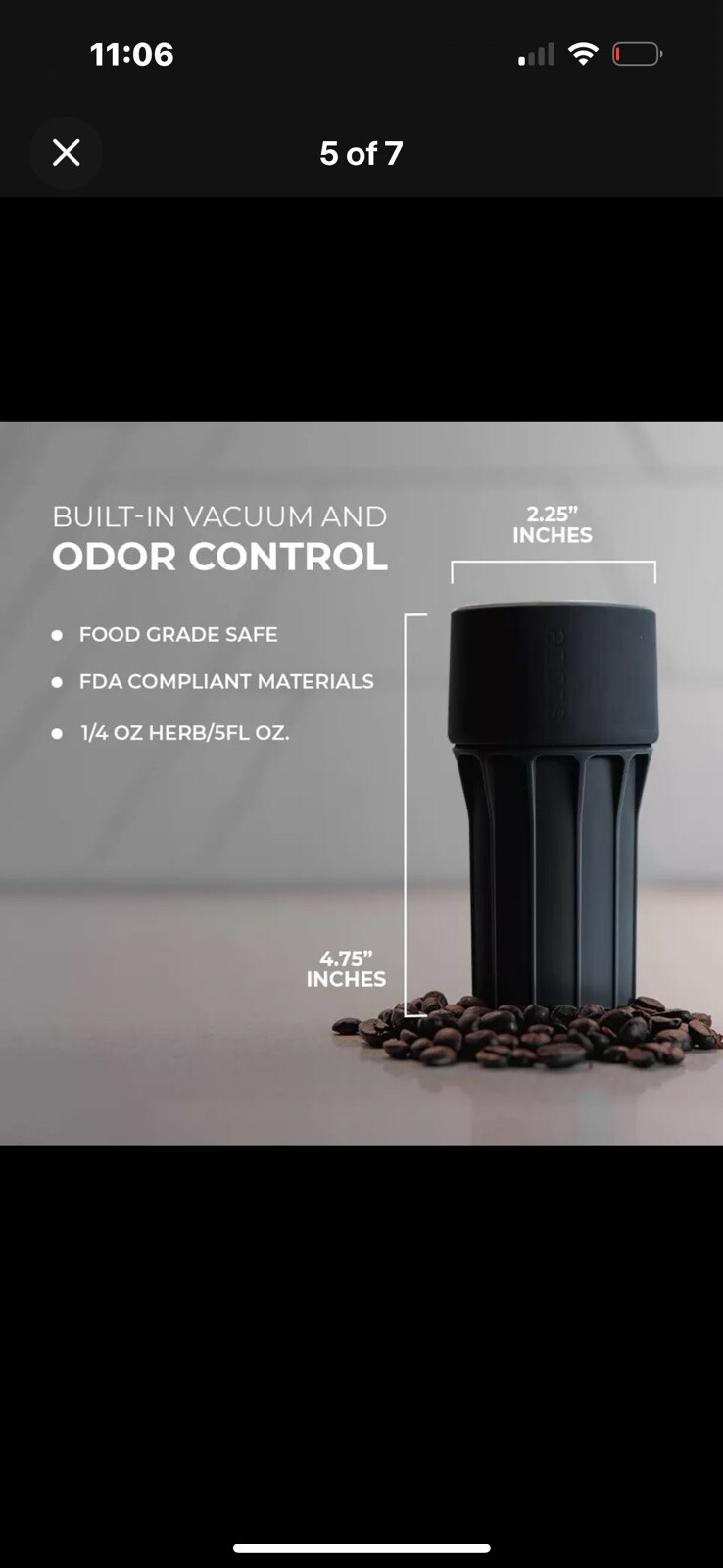 Staze (3pk) Preserve Vacuum Sealed Jars Herbs Flower Stash Smell Proof Container