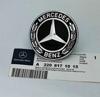 Black Mercedes Benz 57mm Replacement Front Bonnet Emblem Sticker Badge C E S AMG