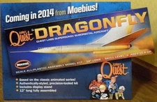 MOEBIUS Jonny Quest: Dragonfly Supersonic Suborbital Aircraft (12" L)  MOE946