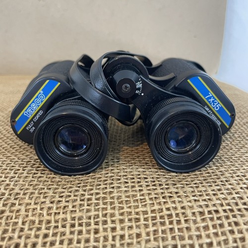 Tasco 7x35 Fully Coated 304 Field Glasses Binoculars With Case - 第 1/7 張圖片