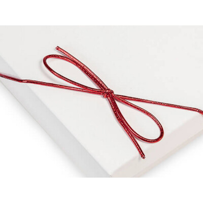 10'' Red Metallic Stretch Loops With Bows - Avail. In Diff. Quantities (443010)