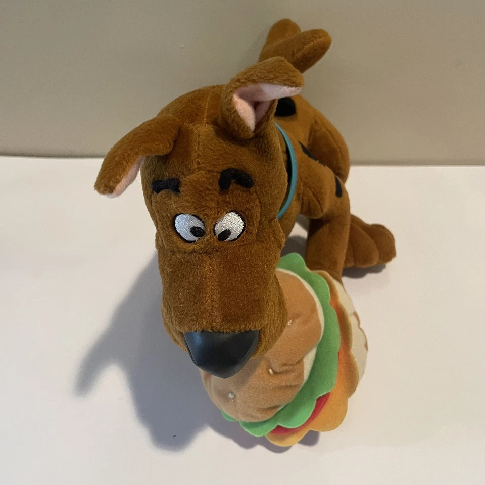 "Juguete de peluche de hamburguesa con queso Applause Scooby-Doo 11"" sin sonido 1999 de colección" Foto 3 de 4