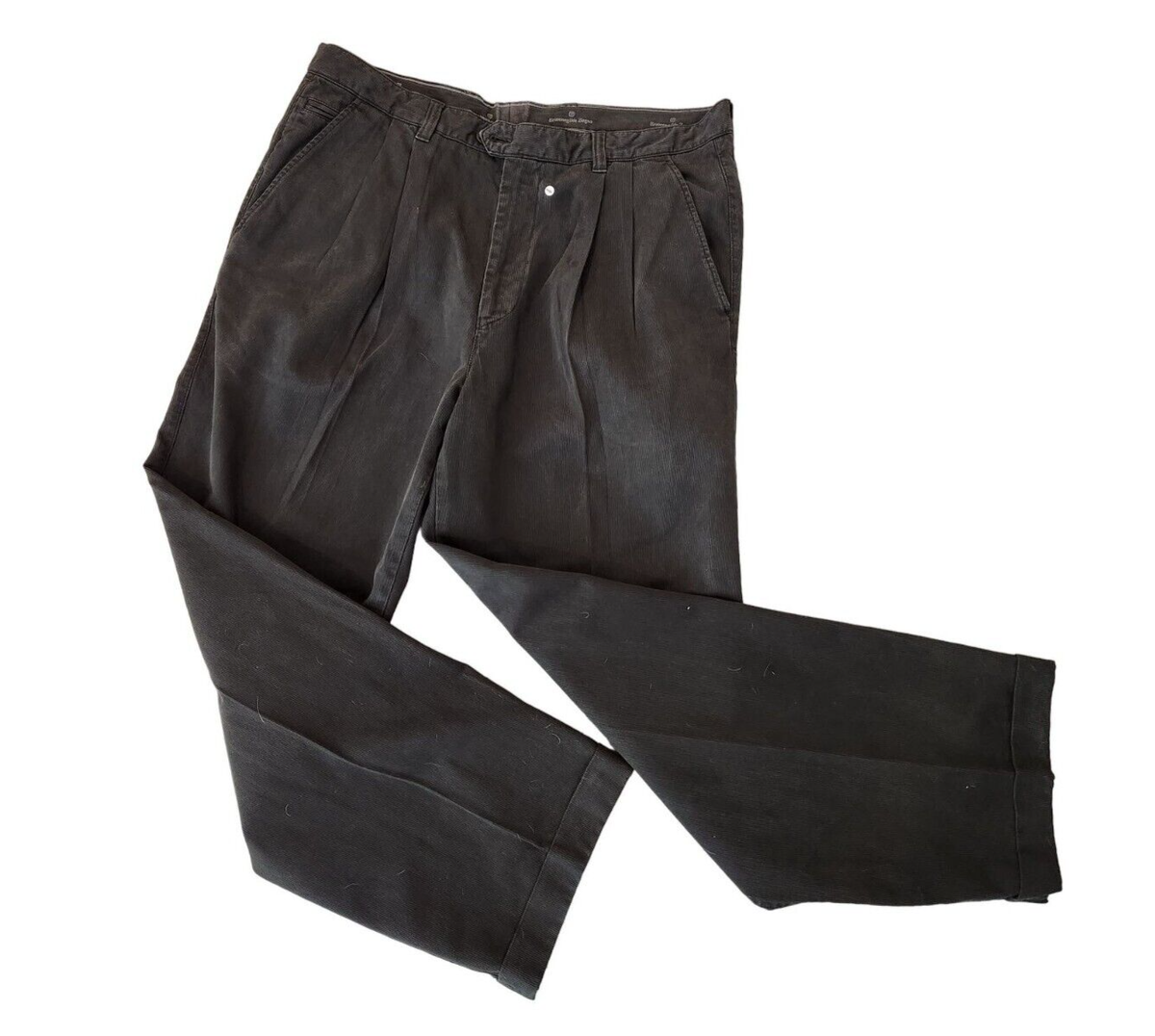 Vintage 90s Ermenegildo Zegna Pants Mens 40 x 30 Black Vintage 90s Ermenegildo Zegna Pants Mens 40 x 30 Black