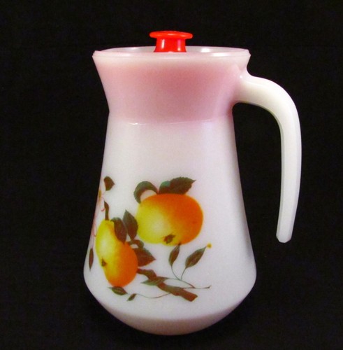 Vintage Cruche Arcopal 70 's décor Pommes