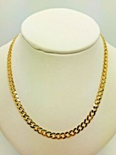 9ct Yellow Solid Gold Curb Chain – 4.4mm - 22" - CHEAPEST ON EBAY
